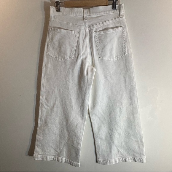 GAP Sz 28P High Rise Stride Ankle White Wide-Leg Jeans NEW WITH TAGS - Picture 6 of 8